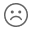 Sad face icon