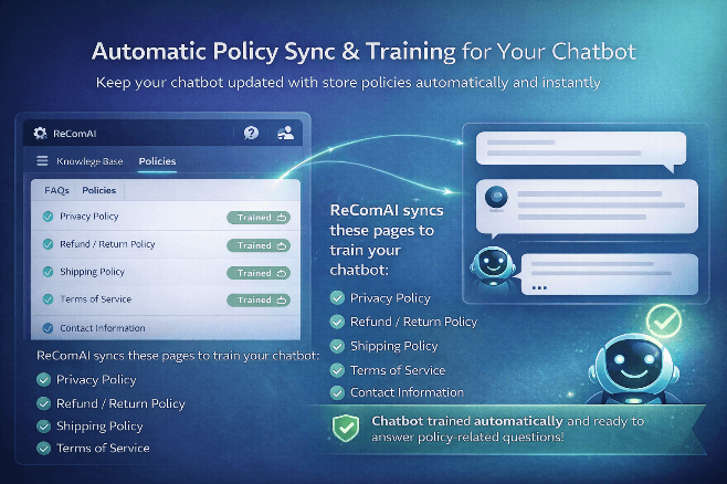 Automatic Policy Sync & Training for Your Chatbot
