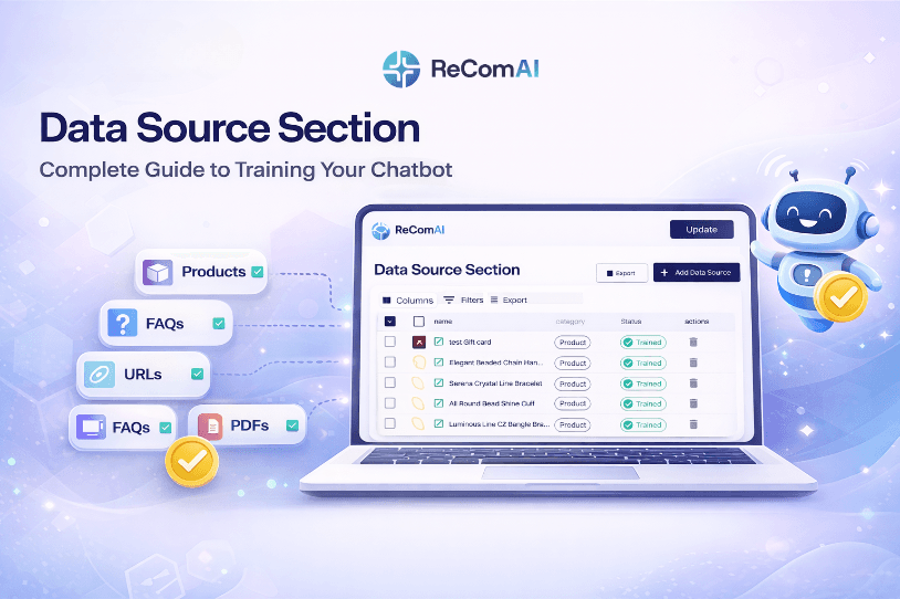 How Data Source Works for Chatbot Training in ReComAI